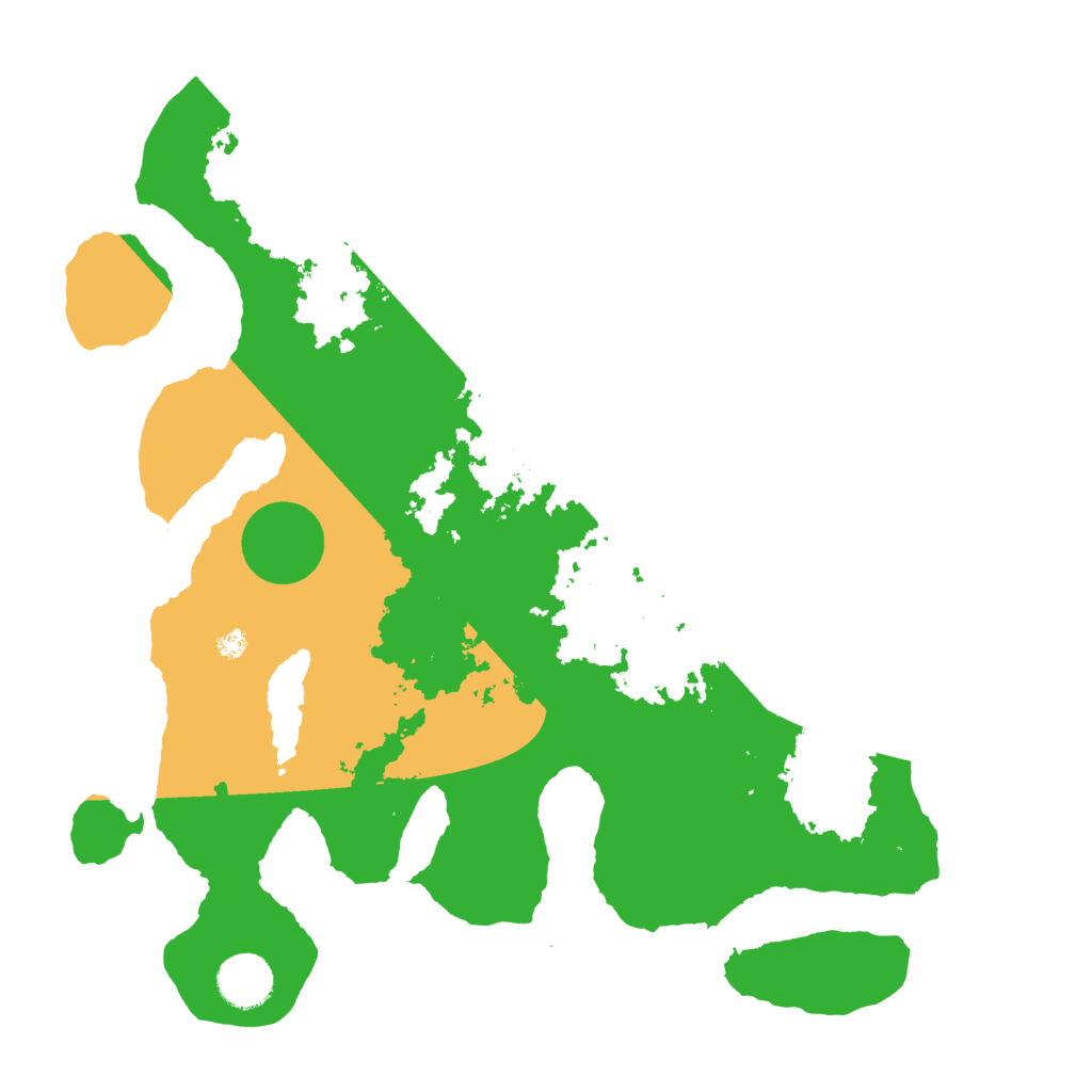 Biome Rust Map: Barren, Size: 3500, Seed: 5151597