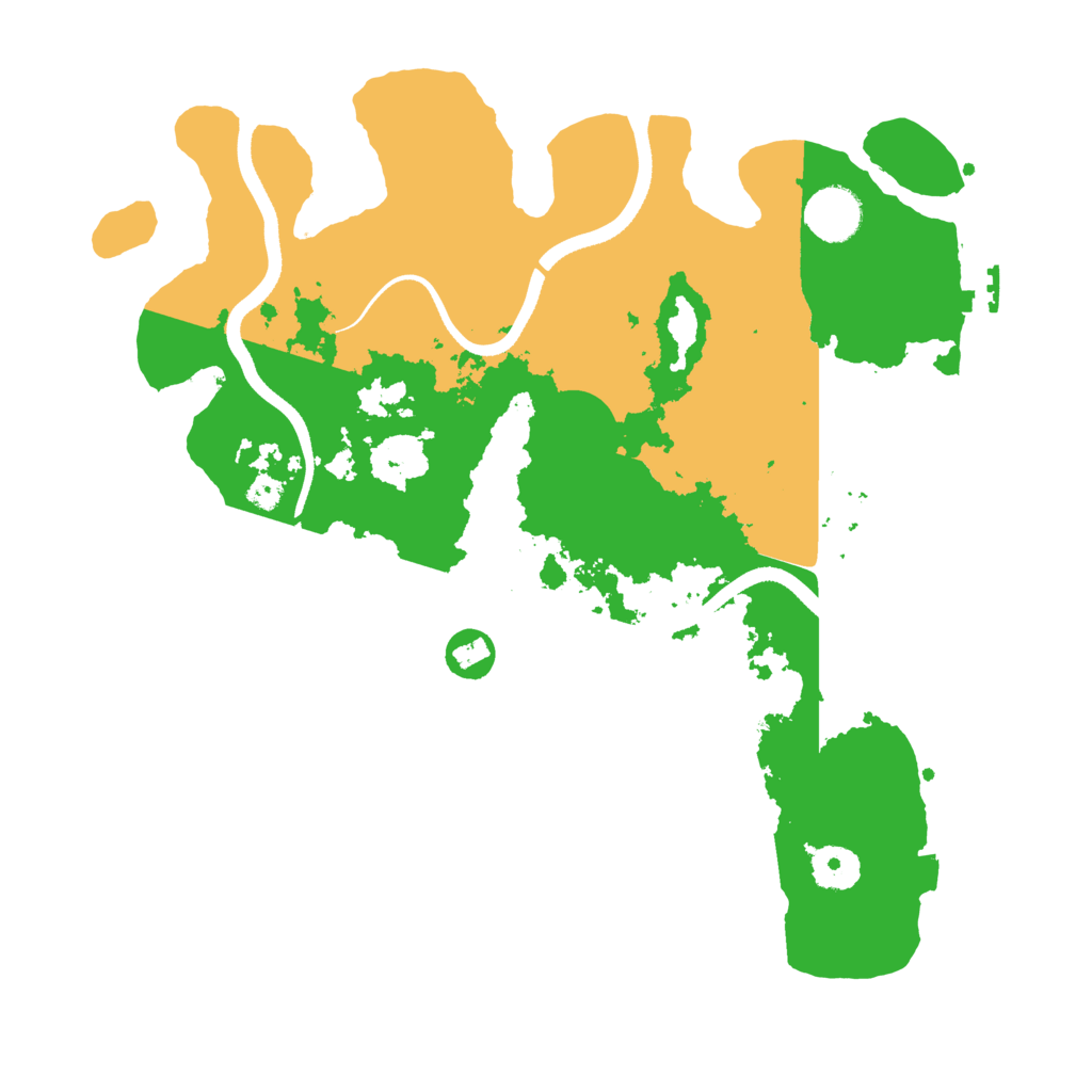 Biome Rust Map: Procedural Map, Size: 3500, Seed: 2436067