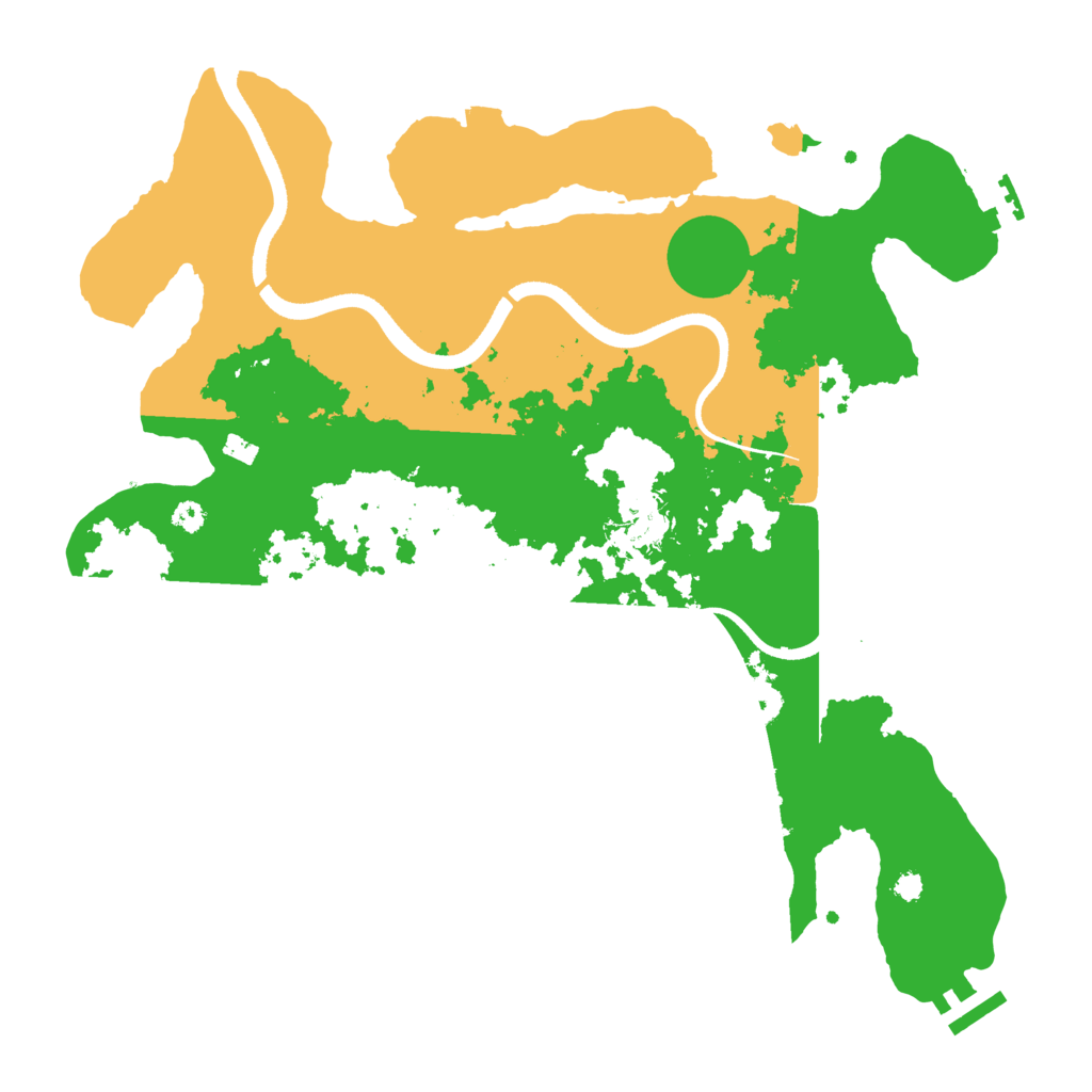 Biome Rust Map: Procedural Map, Size: 3500, Seed: 3811931