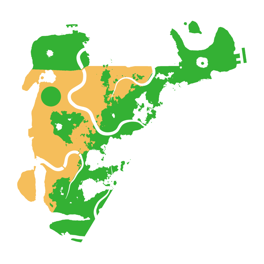Biome Rust Map: Procedural Map, Size: 3500, Seed: 1032630