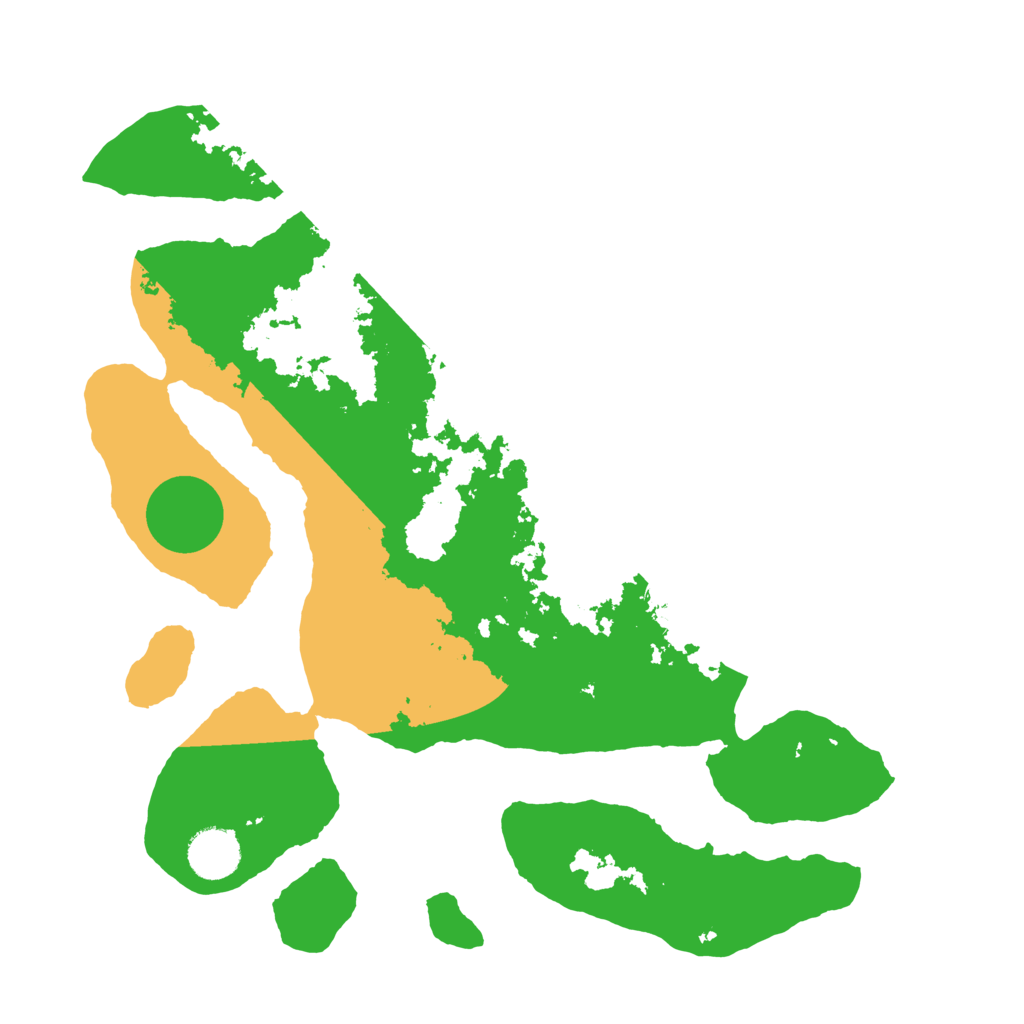 Biome Rust Map: Barren, Size: 3500, Seed: 6437656