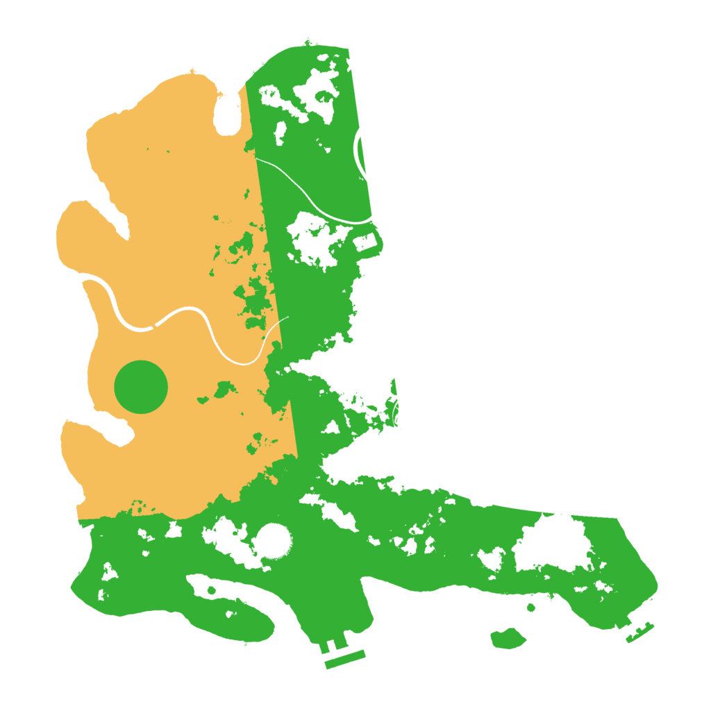Biome Rust Map: Procedural Map, Size: 3500, Seed: 4009017
