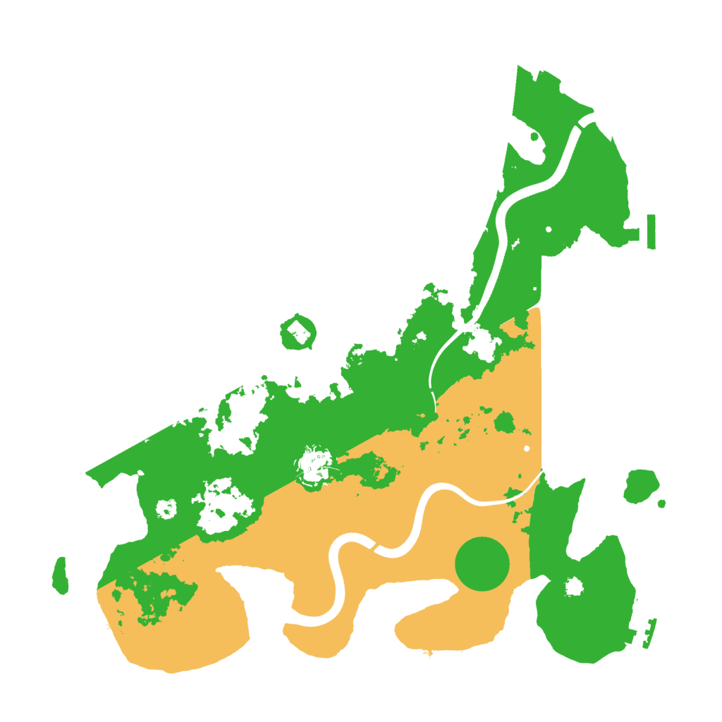 Biome Rust Map: Procedural Map, Size: 3500, Seed: 4497744