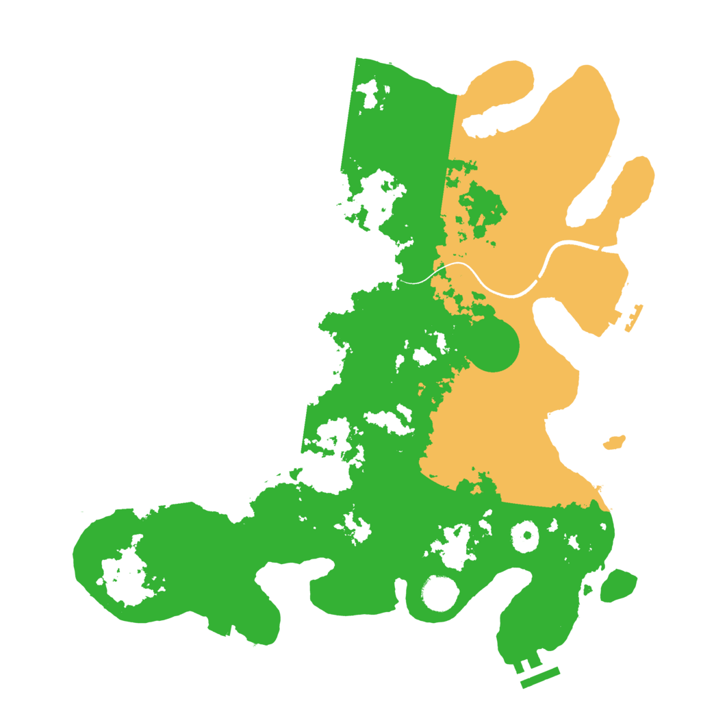 Biome Rust Map: Procedural Map, Size: 3500, Seed: 6412300