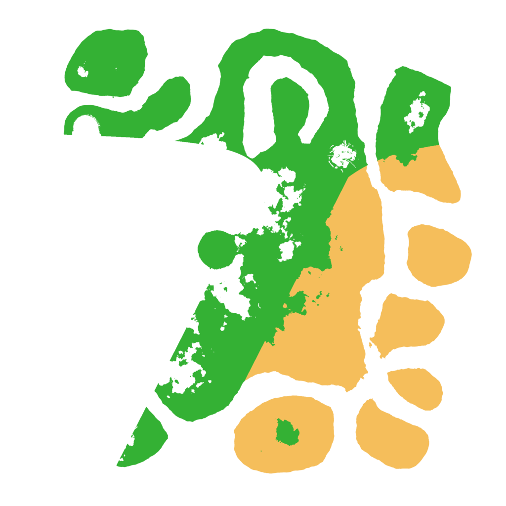 Biome Rust Map: Barren, Size: 3500, Seed: 3133182