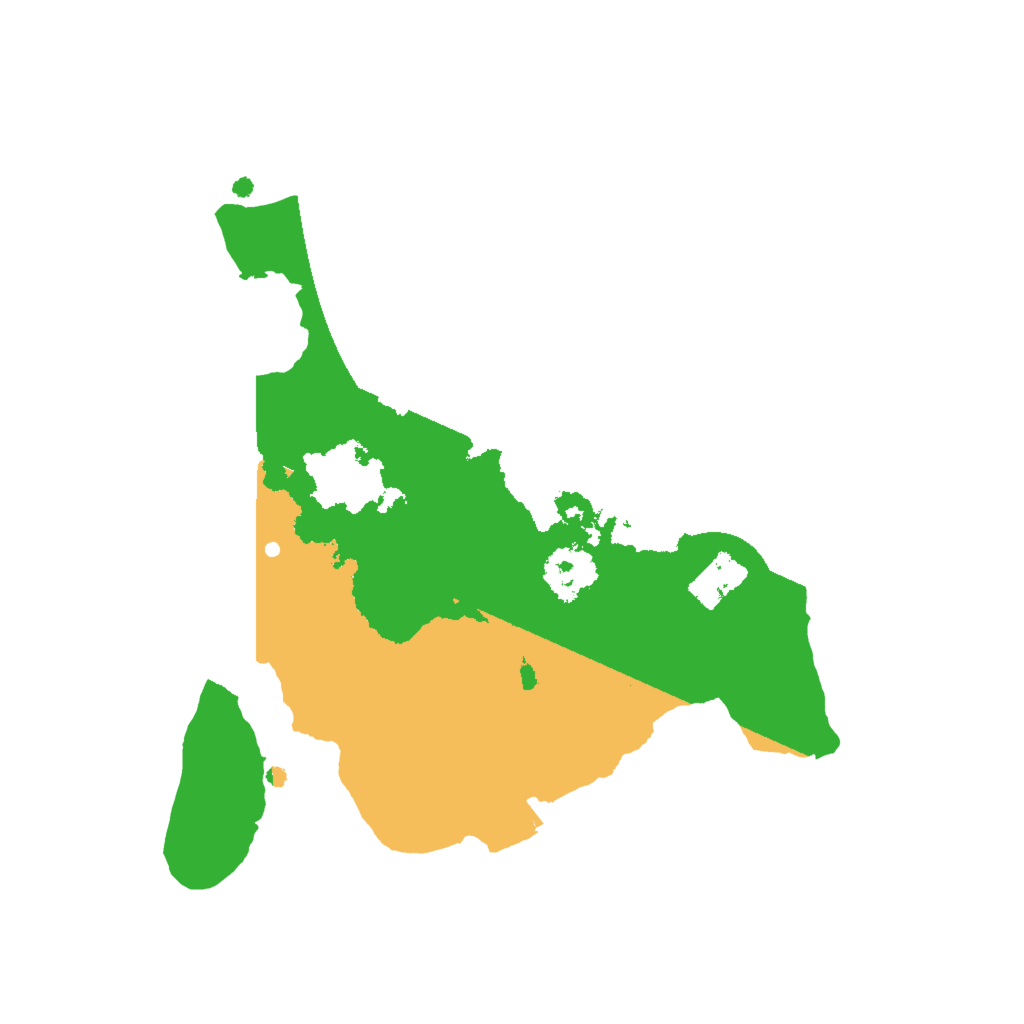 Biome Rust Map: Procedural Map, Size: 2000, Seed: 145729380