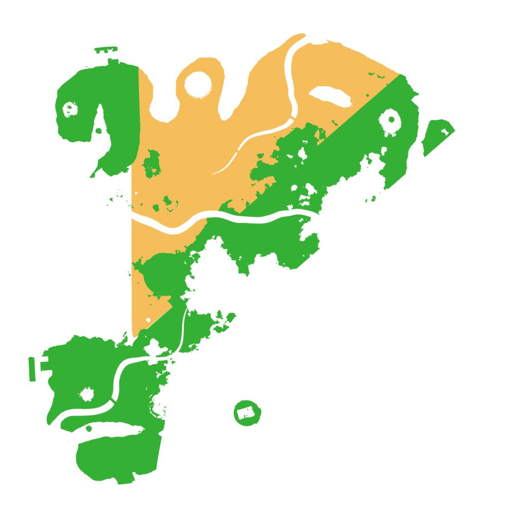 Biome Rust Map: Procedural Map, Size: 3500, Seed: 3049179