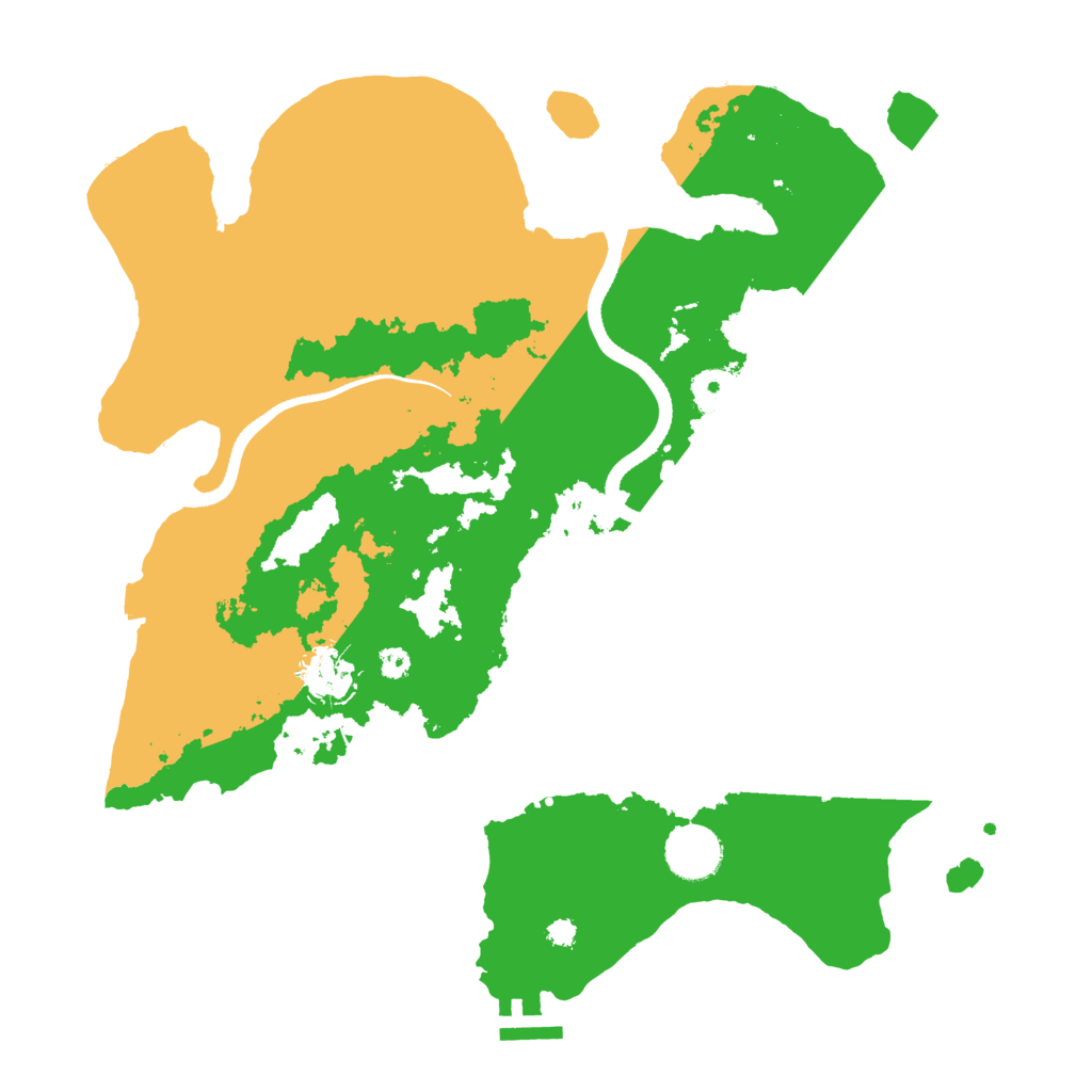 Biome Rust Map: Procedural Map, Size: 3500, Seed: 3353722