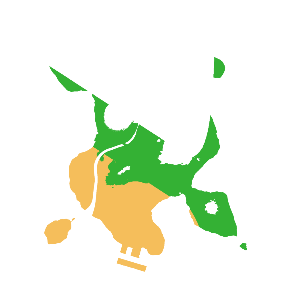 Biome Rust Map: Procedural Map, Size: 2000, Seed: 5255781