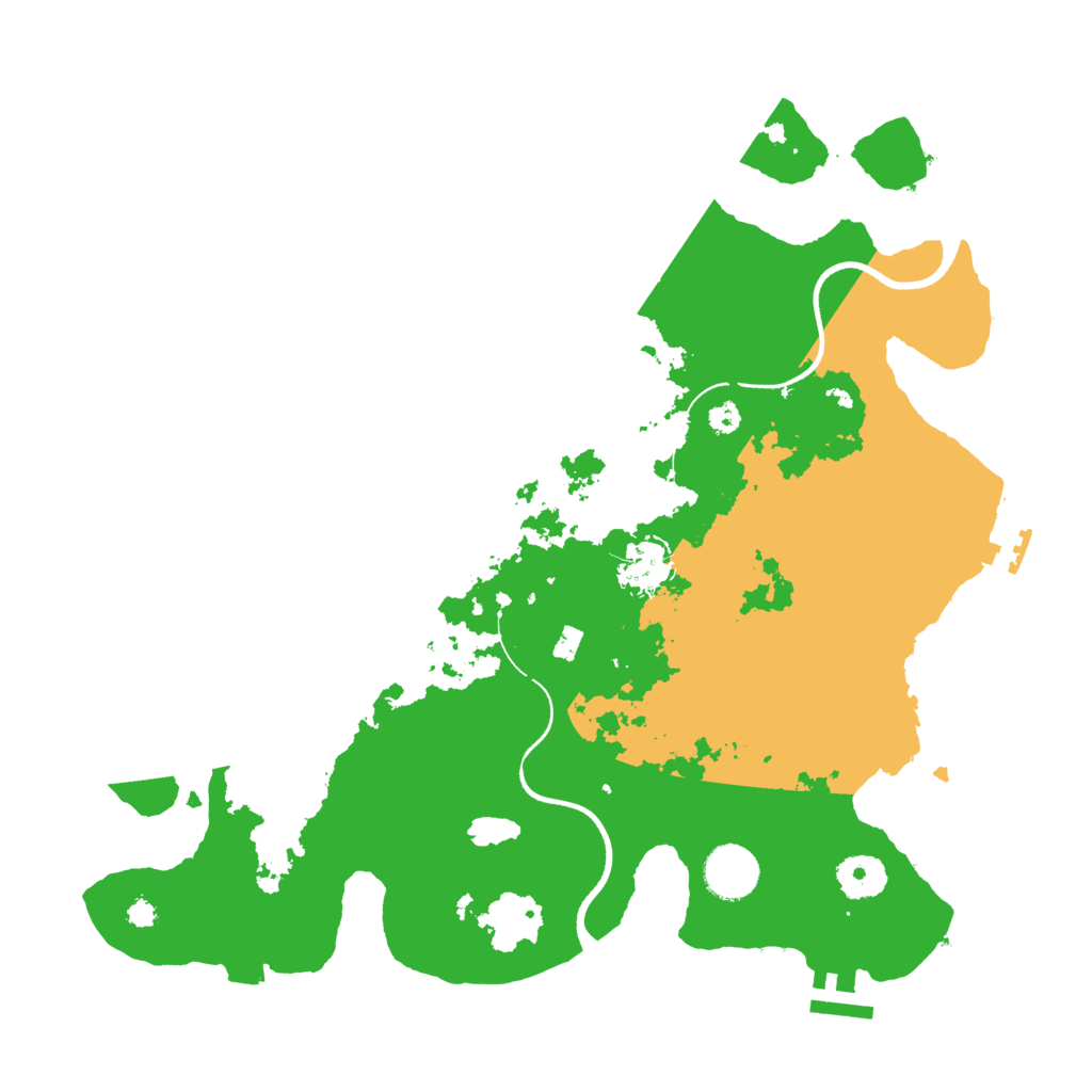 Biome Rust Map: Procedural Map, Size: 3500, Seed: 1255380