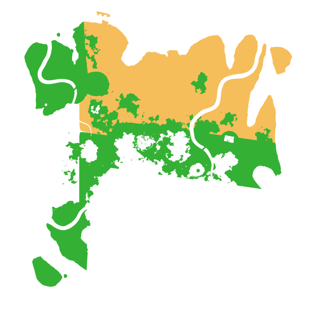 Biome Rust Map: Procedural Map, Size: 3500, Seed: 4382016
