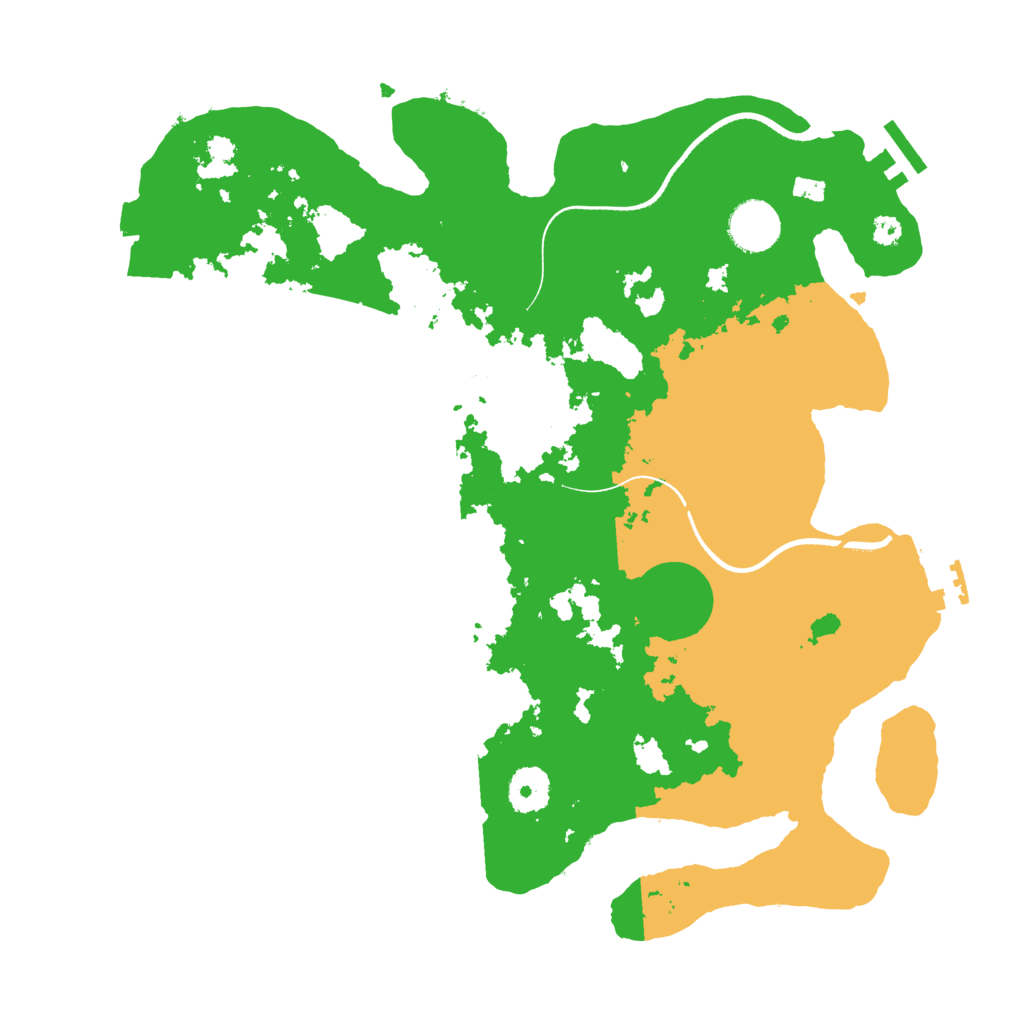 Biome Rust Map: Procedural Map, Size: 3500, Seed: 92512
