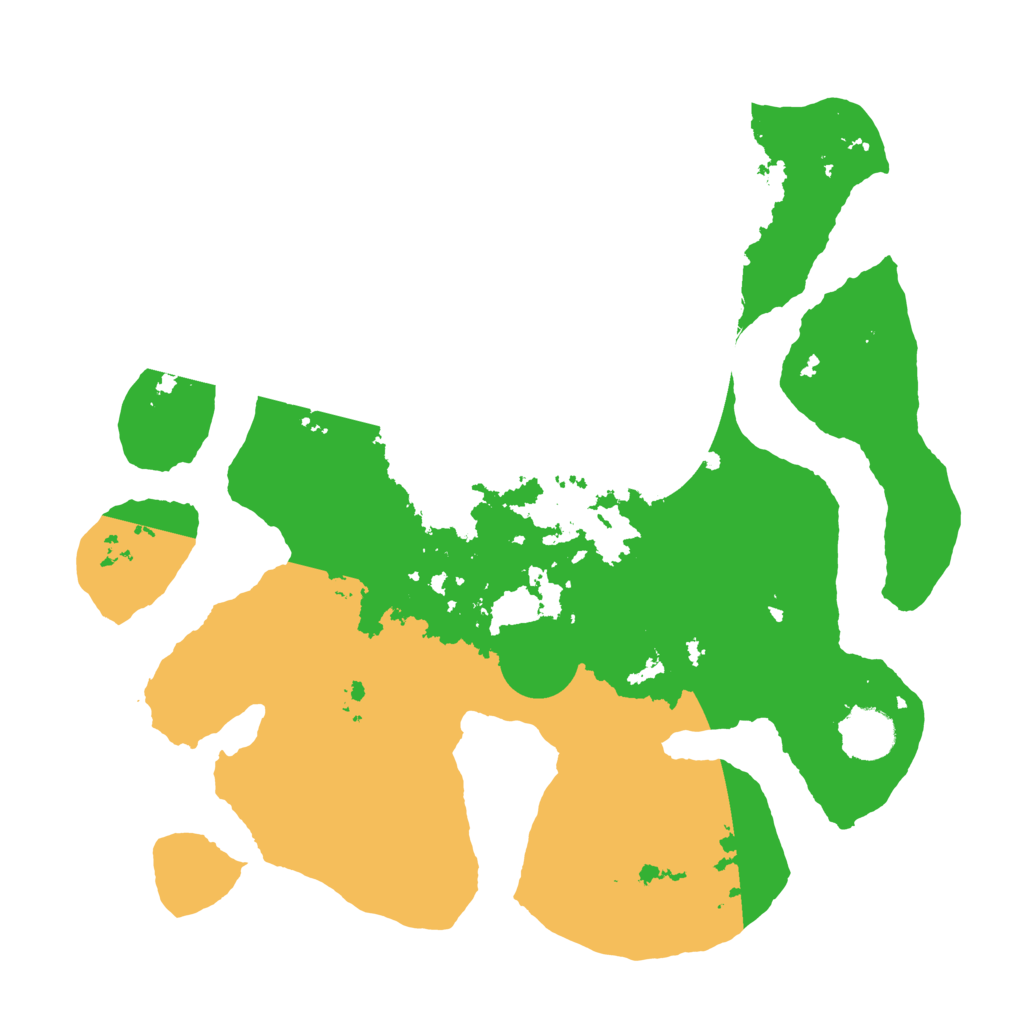 Biome Rust Map: Barren, Size: 3500, Seed: 3589405