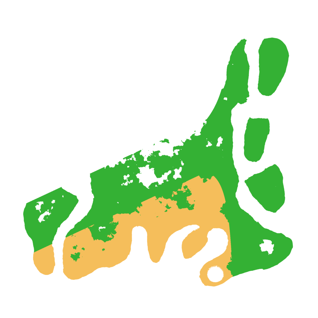 Biome Rust Map: Barren, Size: 3500, Seed: 2026086