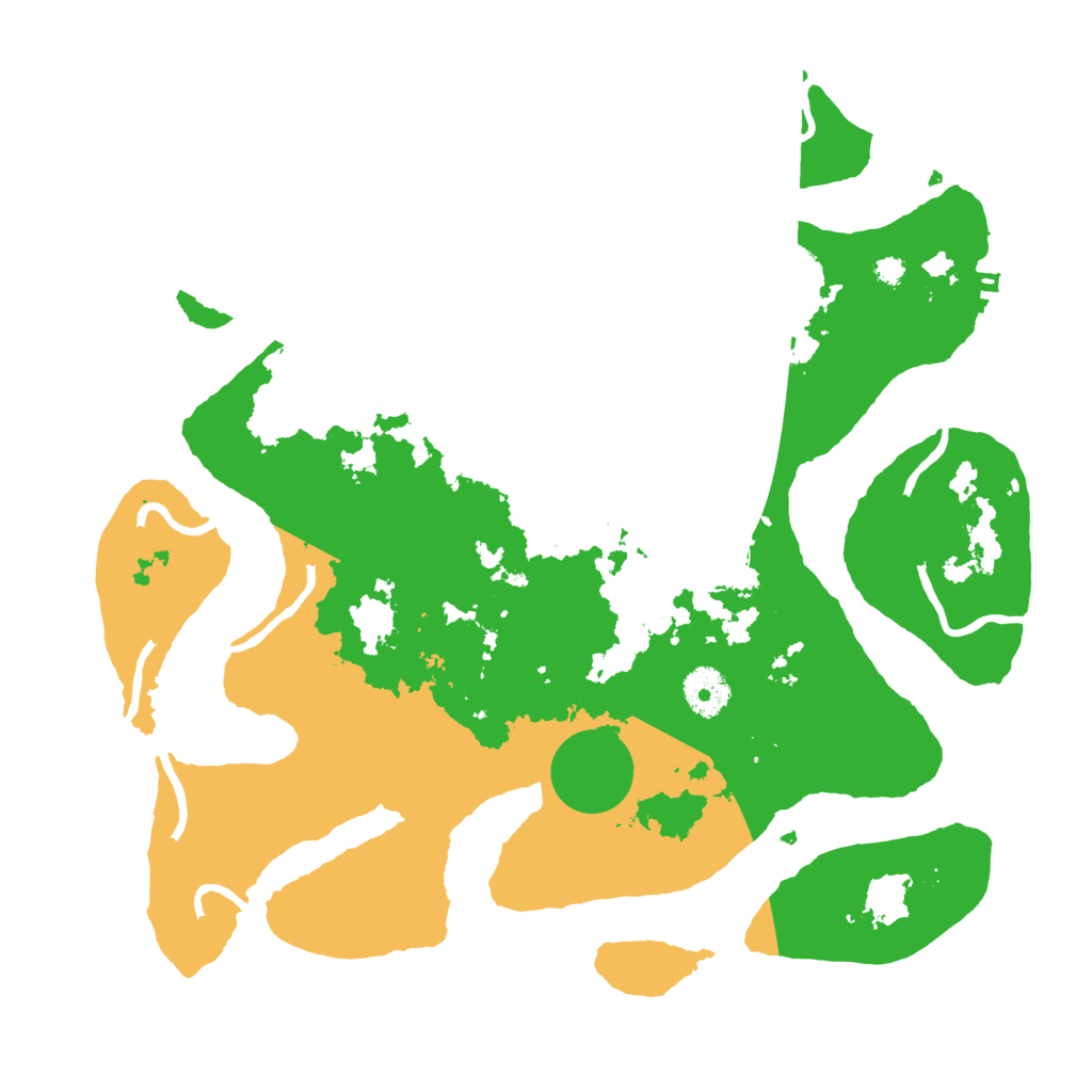 Biome Rust Map: Procedural Map, Size: 3500, Seed: 4268694