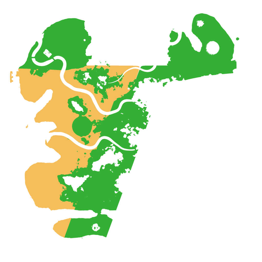 Biome Rust Map: Procedural Map, Size: 3500, Seed: 4538508