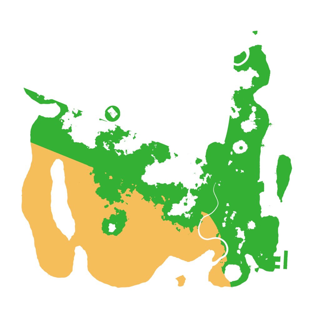 Biome Rust Map: Procedural Map, Size: 3500, Seed: 2945255