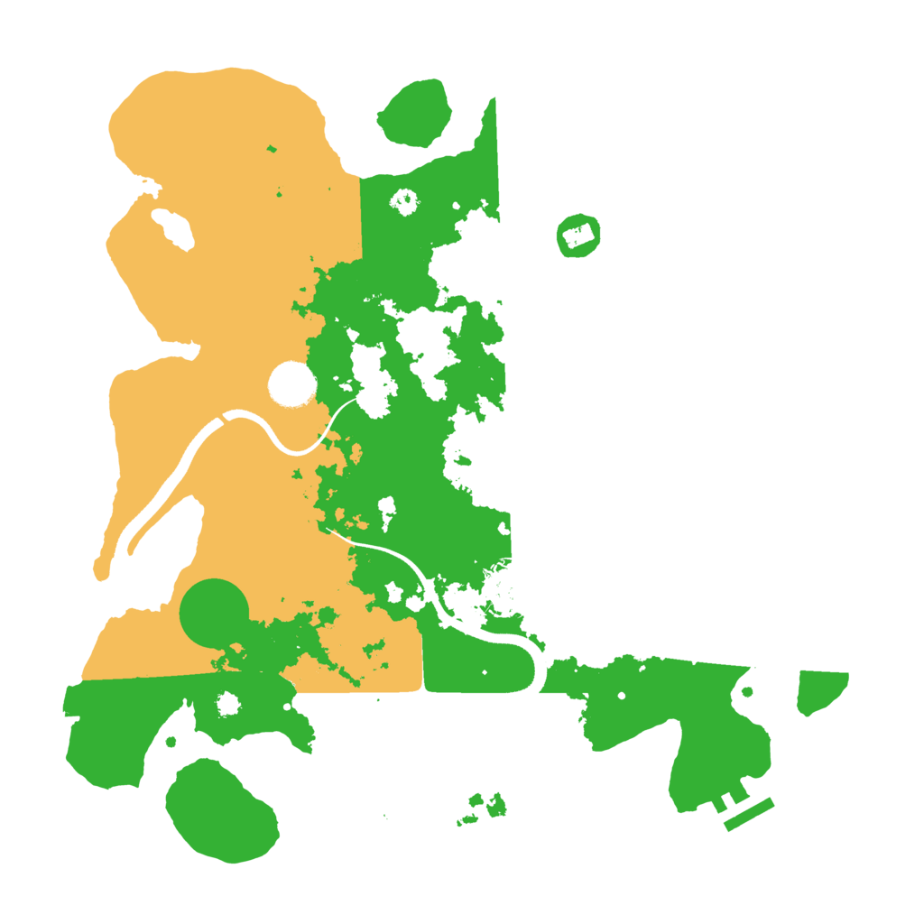 Biome Rust Map: Procedural Map, Size: 3500, Seed: 2293912