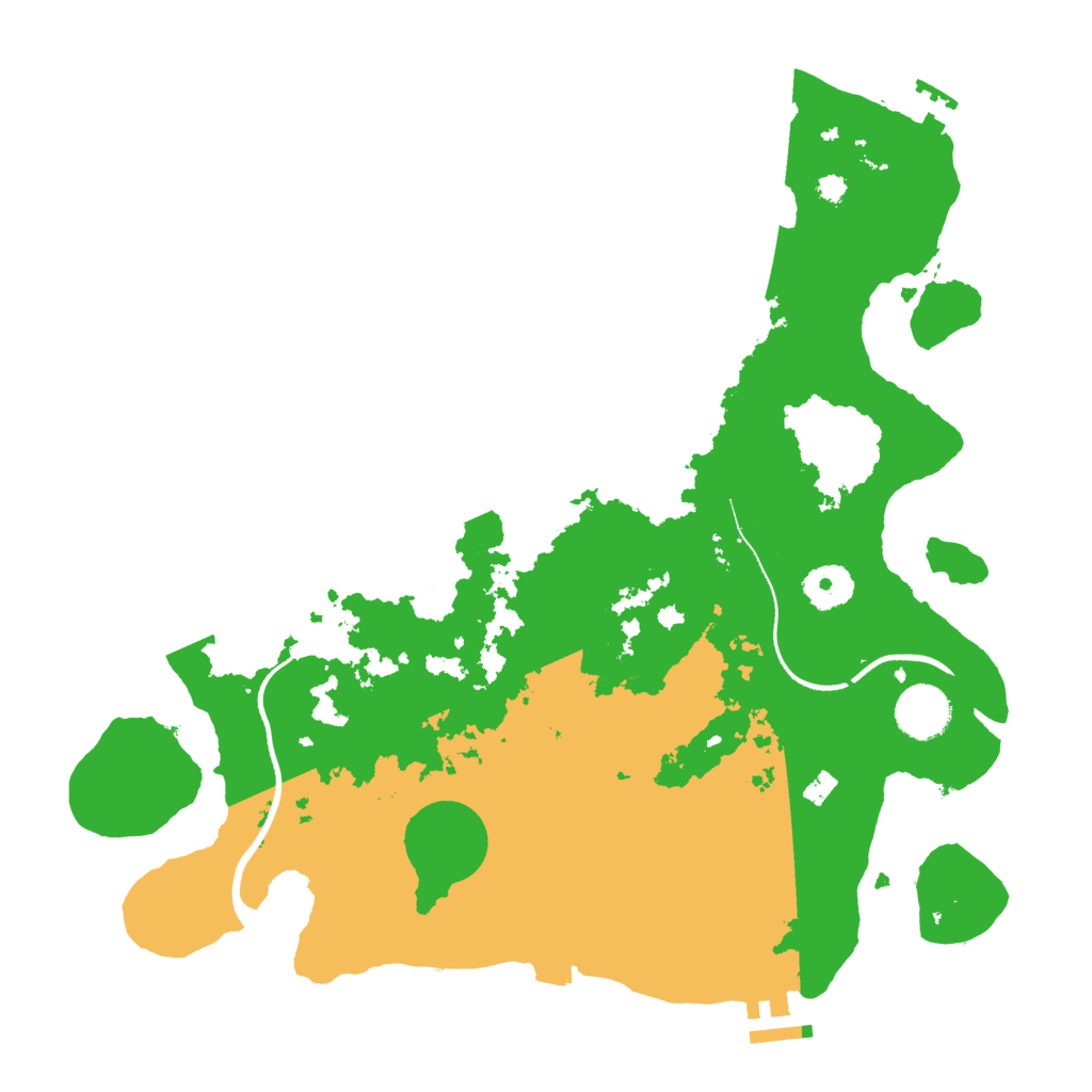 Biome Rust Map: Procedural Map, Size: 3500, Seed: 4453915
