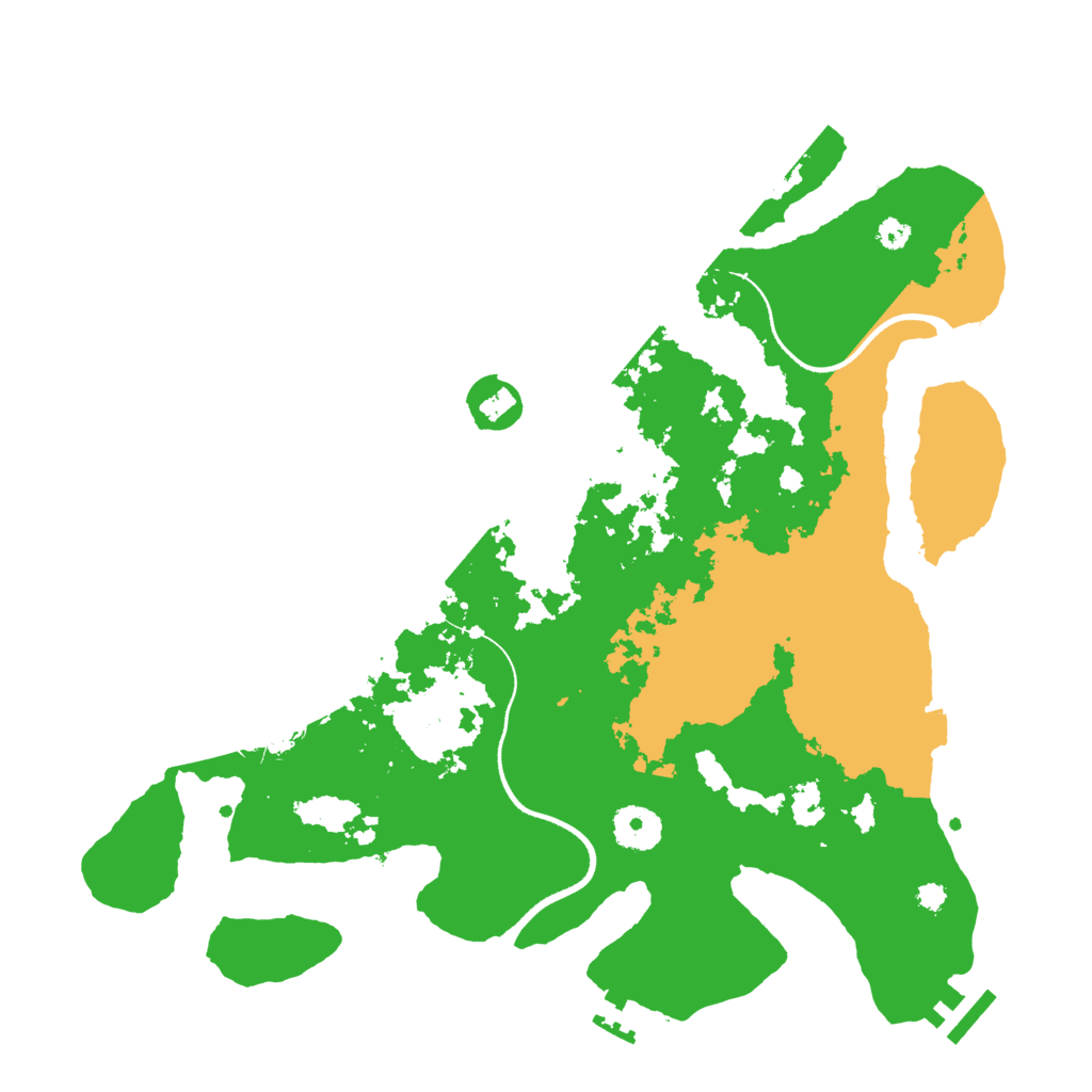 Biome Rust Map: Procedural Map, Size: 3500, Seed: 4746184