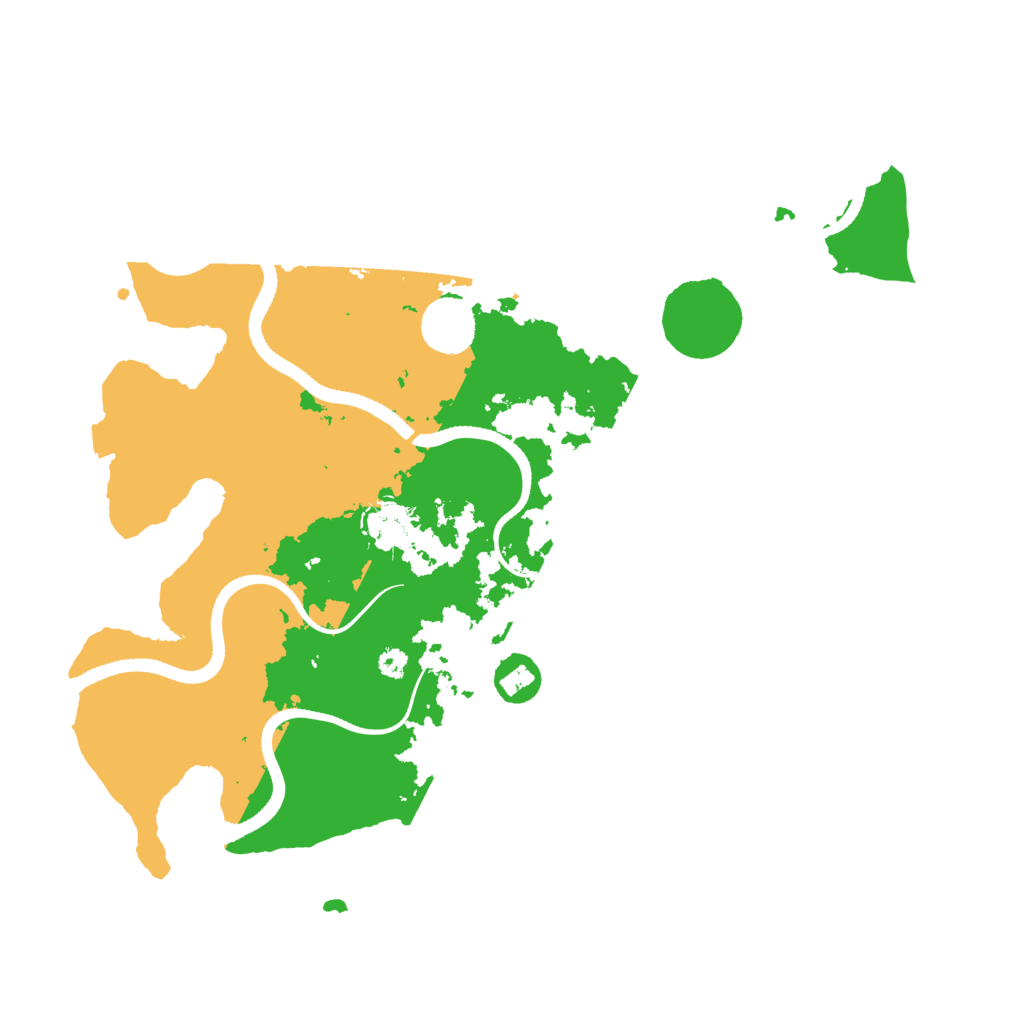 Biome Rust Map: Procedural Map, Size: 3500, Seed: 191969