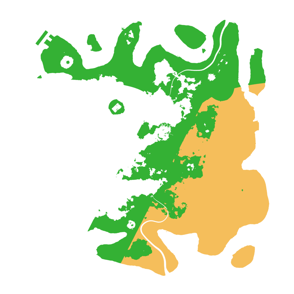 Biome Rust Map: Procedural Map, Size: 3550, Seed: 588755