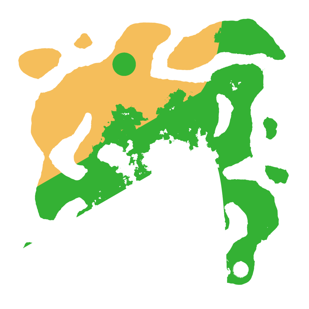 Biome Rust Map: Barren, Size: 3500, Seed: 1821664