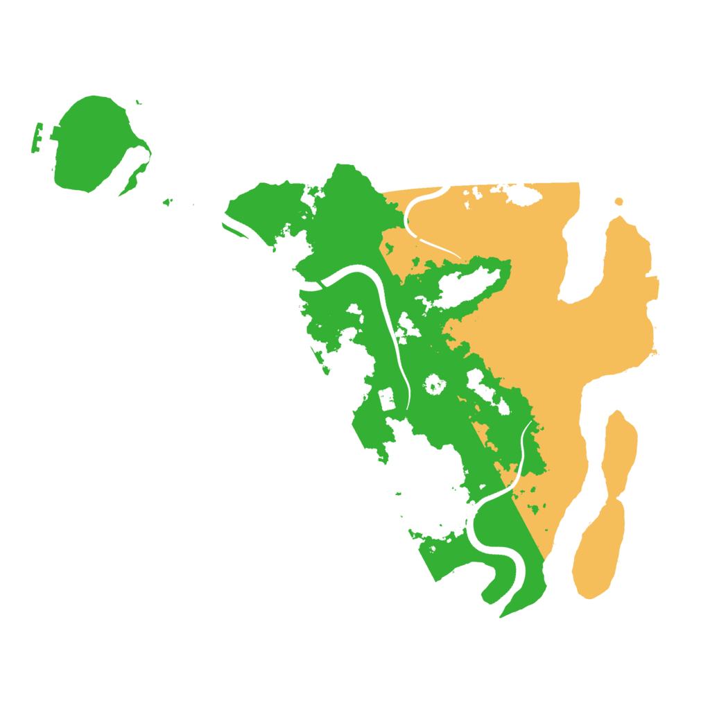 Biome Rust Map: Procedural Map, Size: 3500, Seed: 1983463