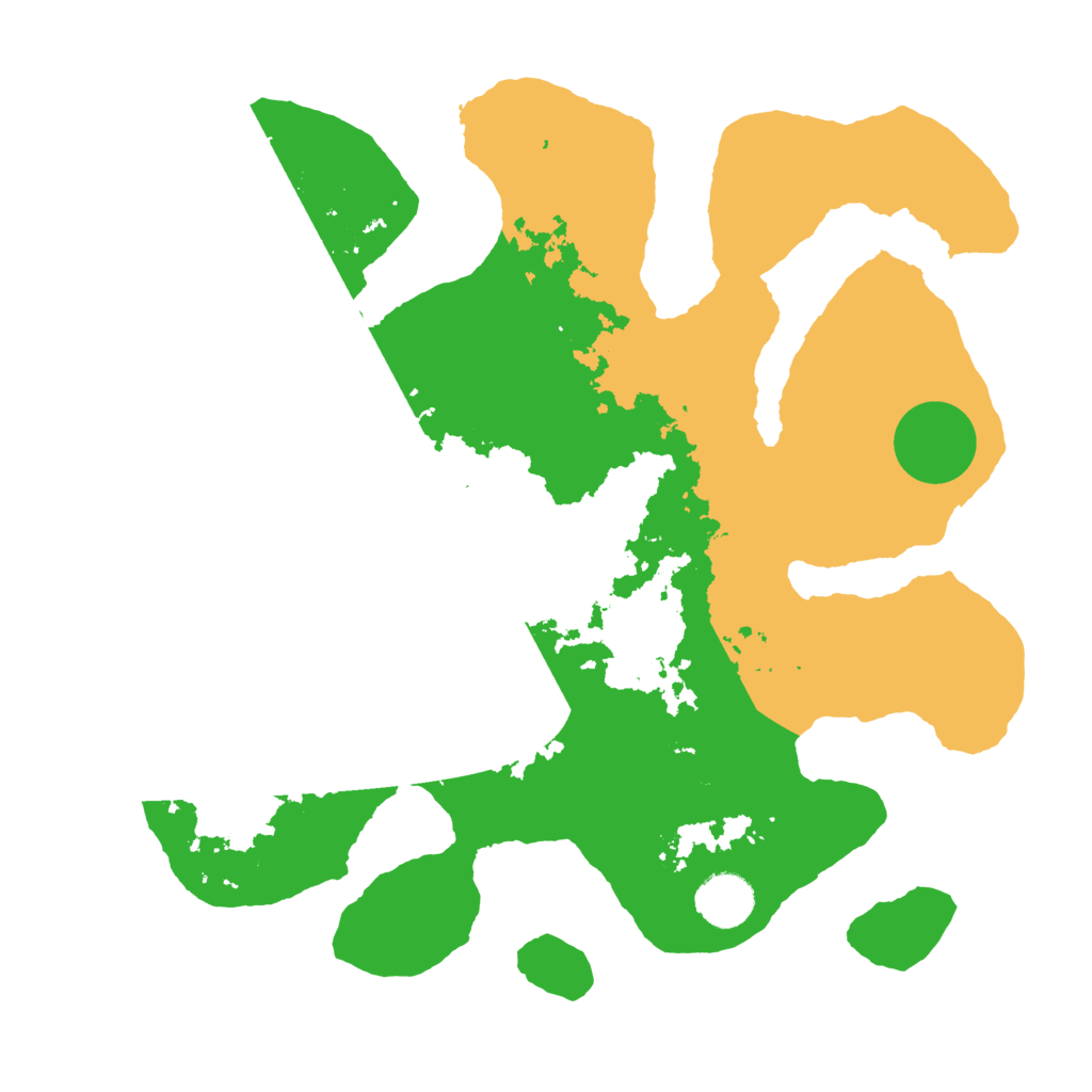 Biome Rust Map: Barren, Size: 3500, Seed: 1032534