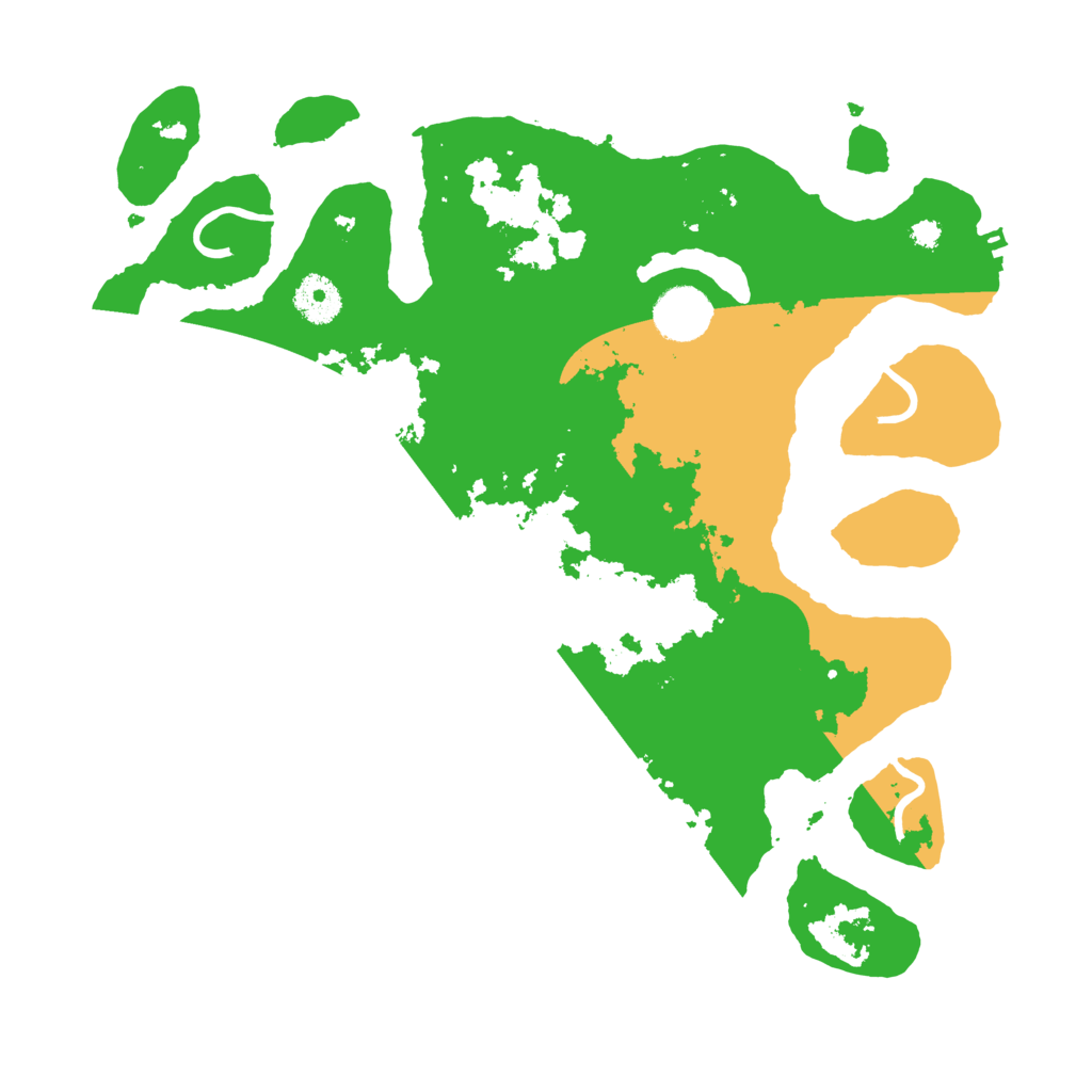 Biome Rust Map: Procedural Map, Size: 3500, Seed: 2092007