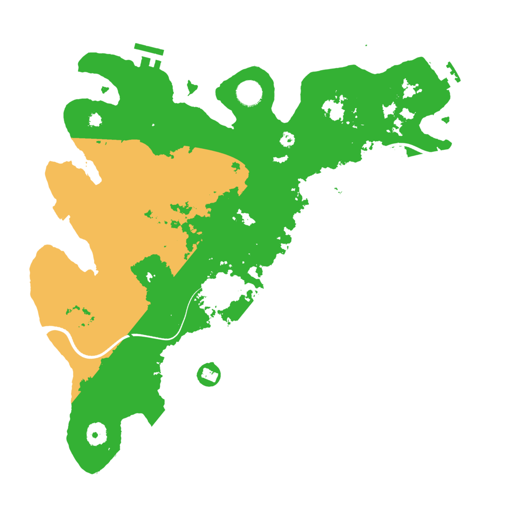Biome Rust Map: Procedural Map, Size: 3500, Seed: 325559