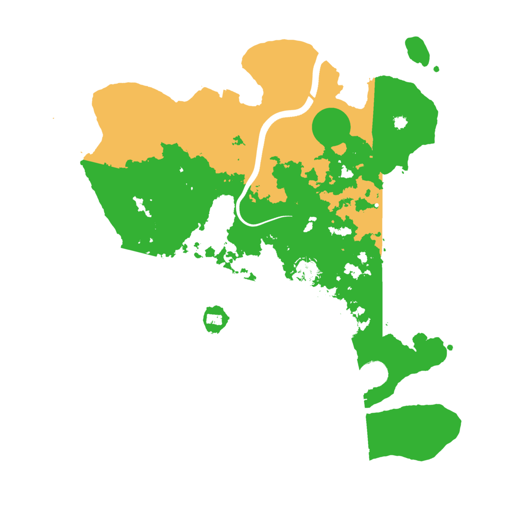 Biome Rust Map: Procedural Map, Size: 3500, Seed: 4991599