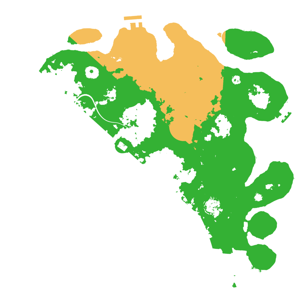 Biome Rust Map: Procedural Map, Size: 3500, Seed: 5386314