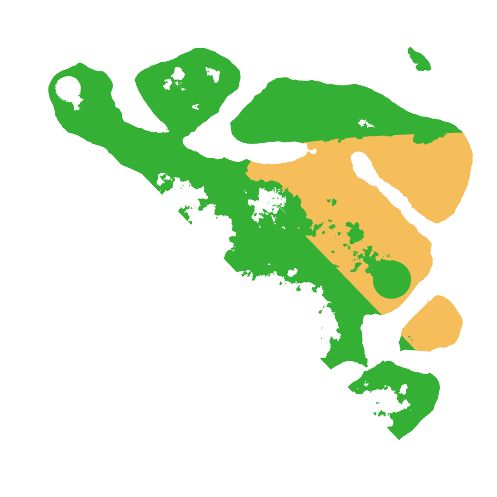 Biome Rust Map: Barren, Size: 3500, Seed: 327364