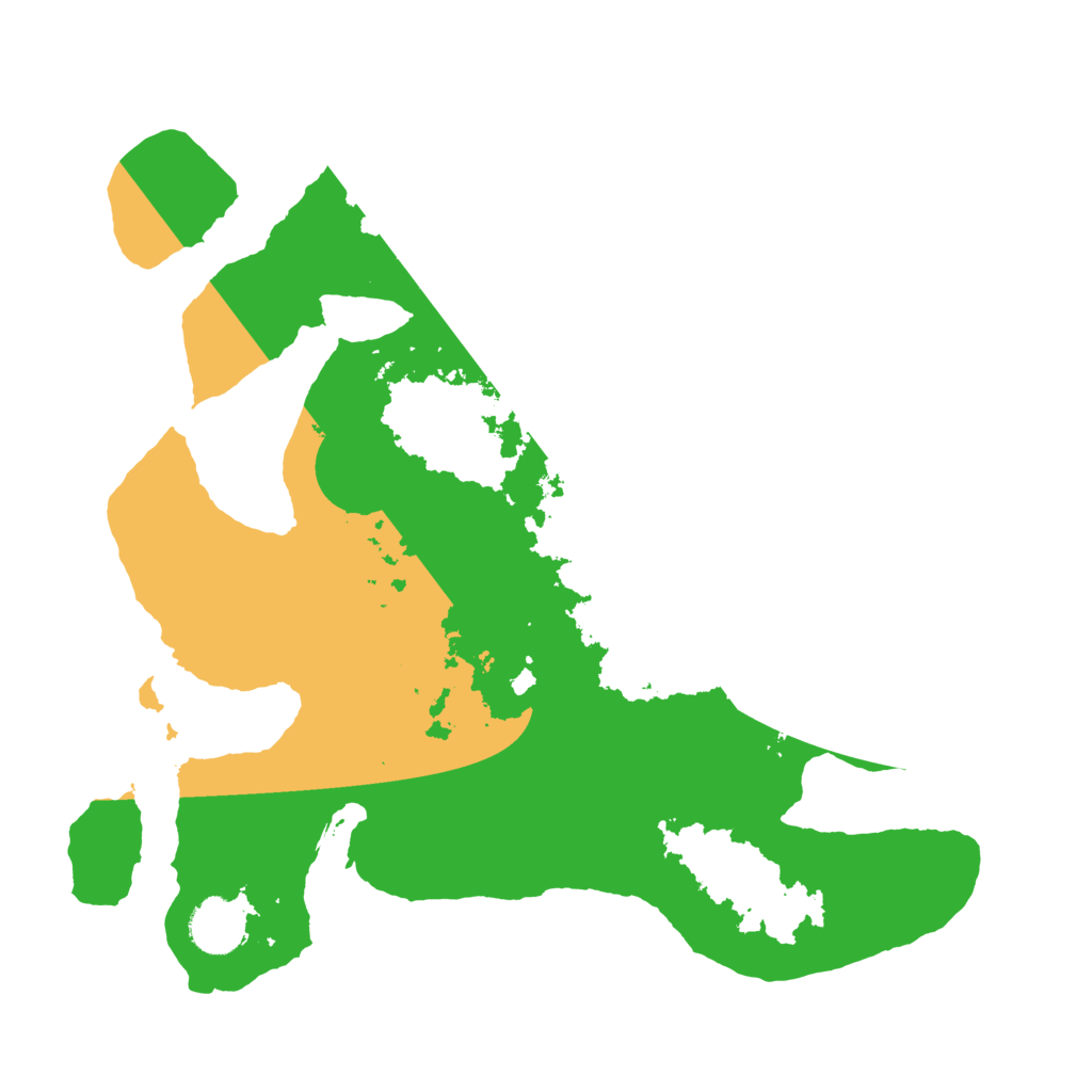 Biome Rust Map: Barren, Size: 3500, Seed: 2364601