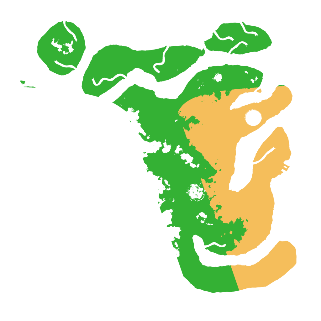 Biome Rust Map: Procedural Map, Size: 3500, Seed: 644840