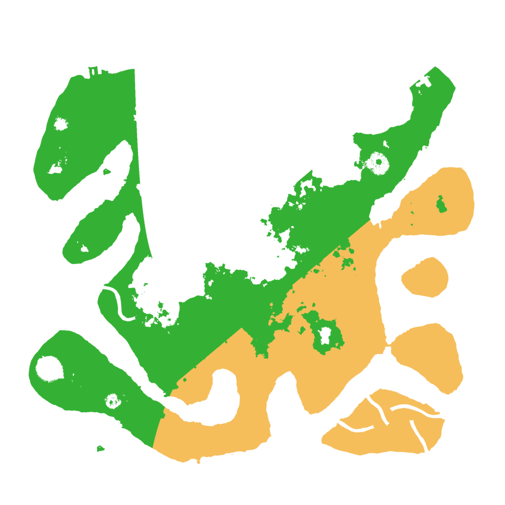 Biome Rust Map: Procedural Map, Size: 3500, Seed: 587100