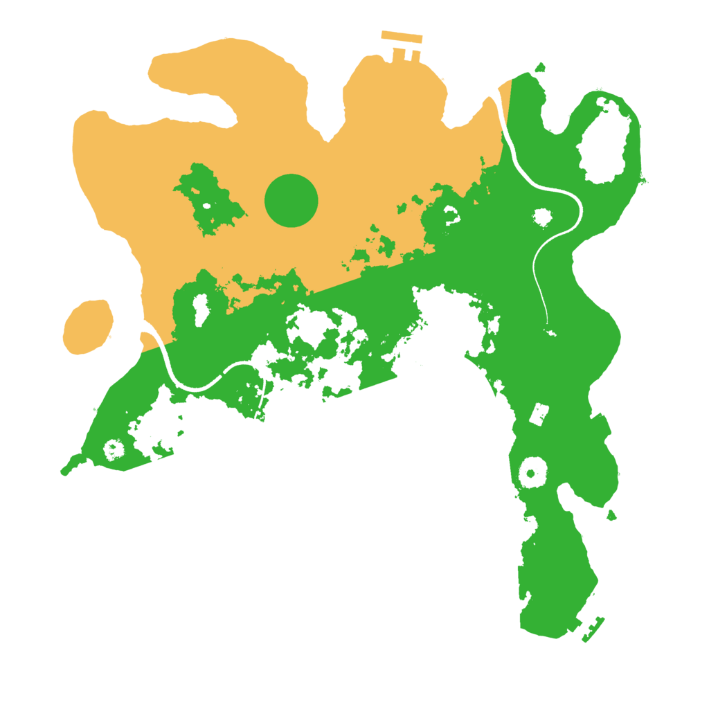 Biome Rust Map: Procedural Map, Size: 3500, Seed: 5158690