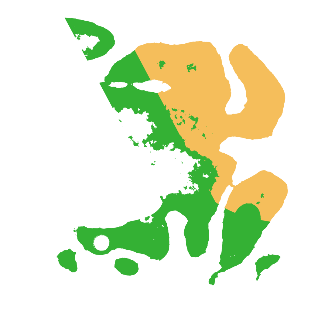 Biome Rust Map: Barren, Size: 3500, Seed: 2106453