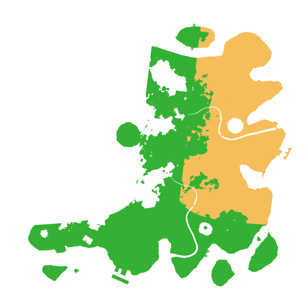 Biome Rust Map: Procedural Map, Size: 3500, Seed: 1018966