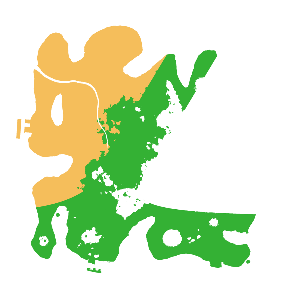 Biome Rust Map: Procedural Map, Size: 3000, Seed: 987659813