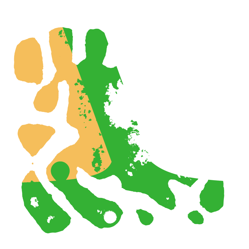 Biome Rust Map: Barren, Size: 3500, Seed: 726168