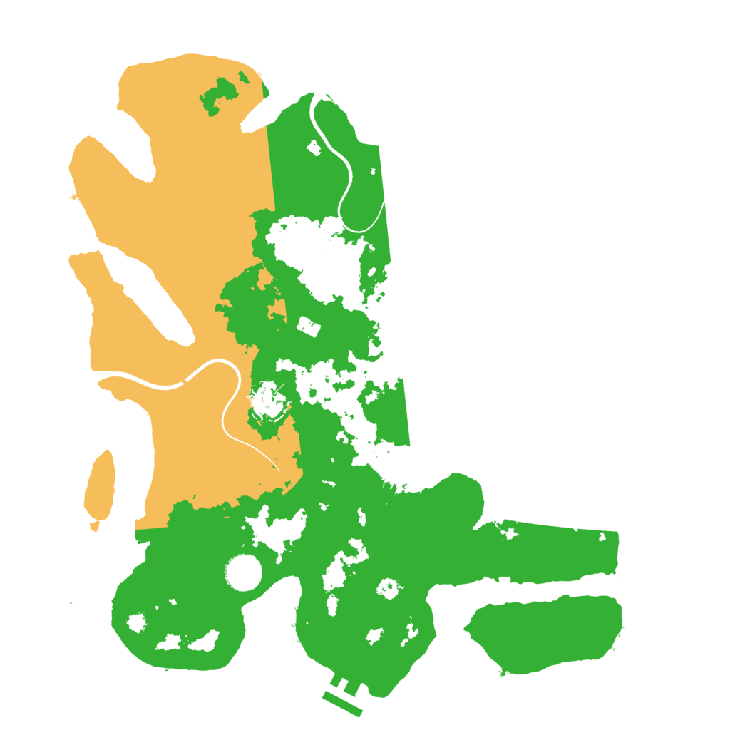 Biome Rust Map: Procedural Map, Size: 3500, Seed: 5100319