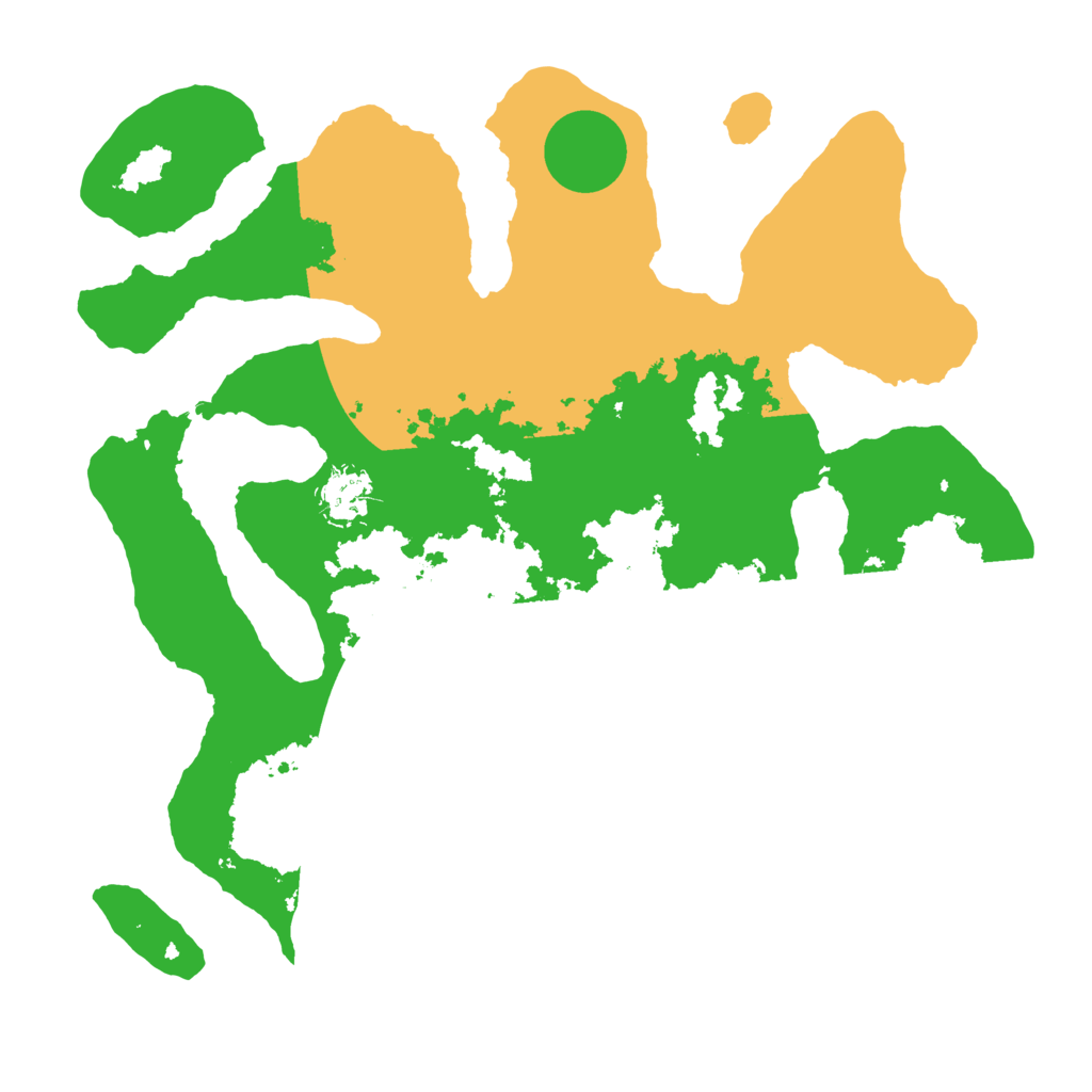 Biome Rust Map: Barren, Size: 3500, Seed: 608088