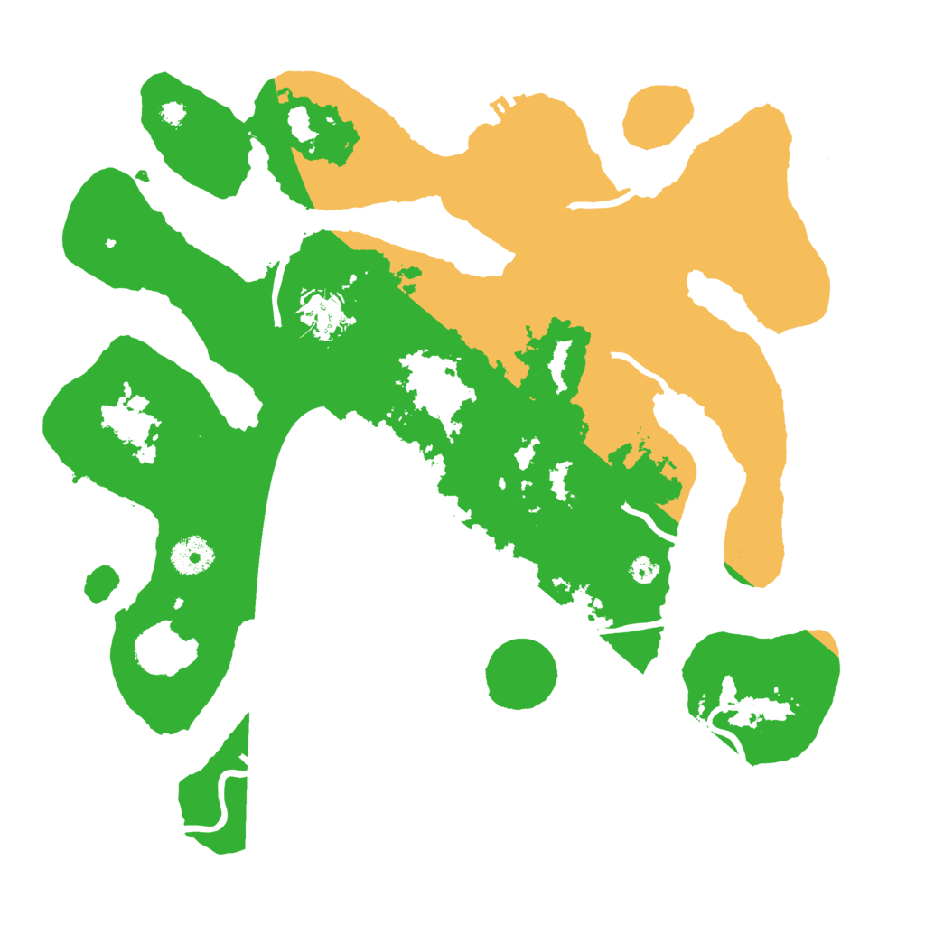 Biome Rust Map: Procedural Map, Size: 3500, Seed: 2385272