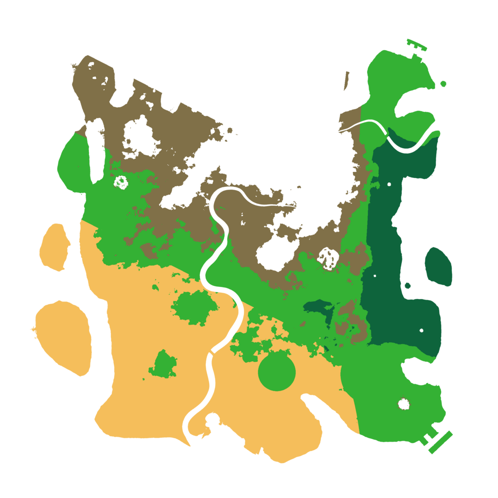 Biome Rust Map: Procedural Map, Size: 3500, Seed: 4218733