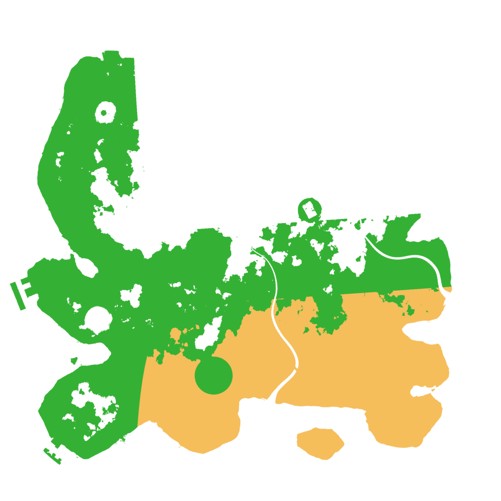 Biome Rust Map: Procedural Map, Size: 3500, Seed: 1420438