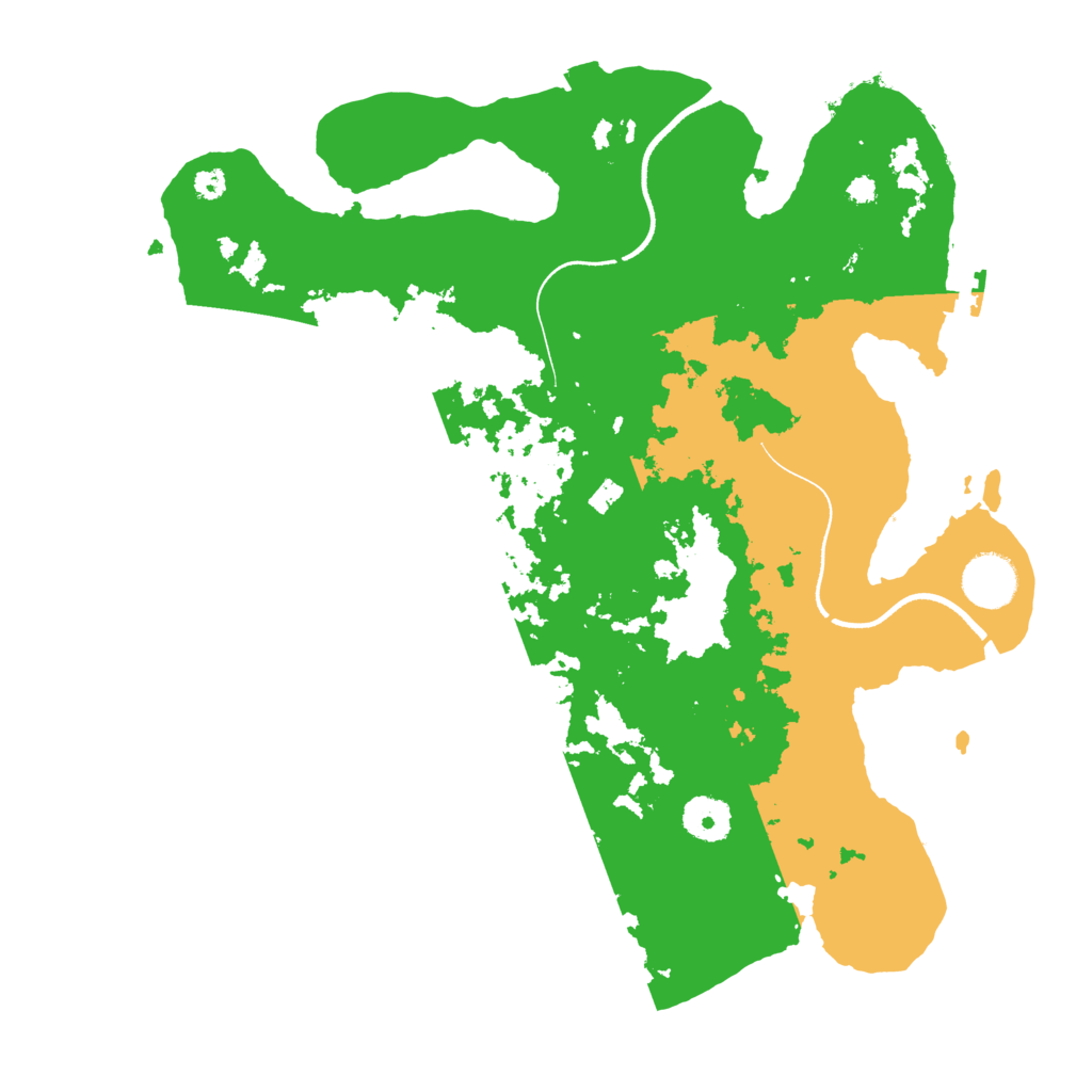 Biome Rust Map: Procedural Map, Size: 3500, Seed: 1815307