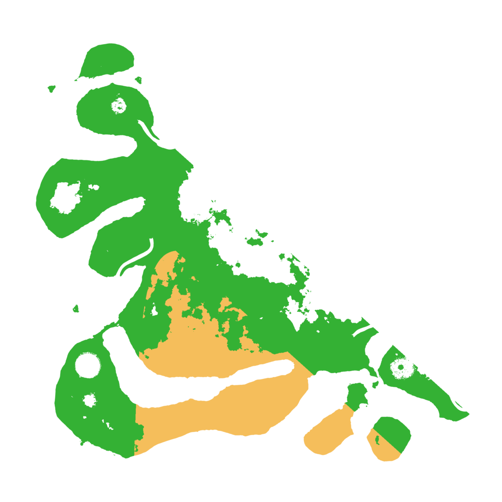 Biome Rust Map: Procedural Map, Size: 3500, Seed: 2527545