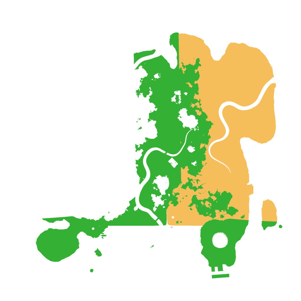Biome Rust Map: Procedural Map, Size: 3500, Seed: 3432168